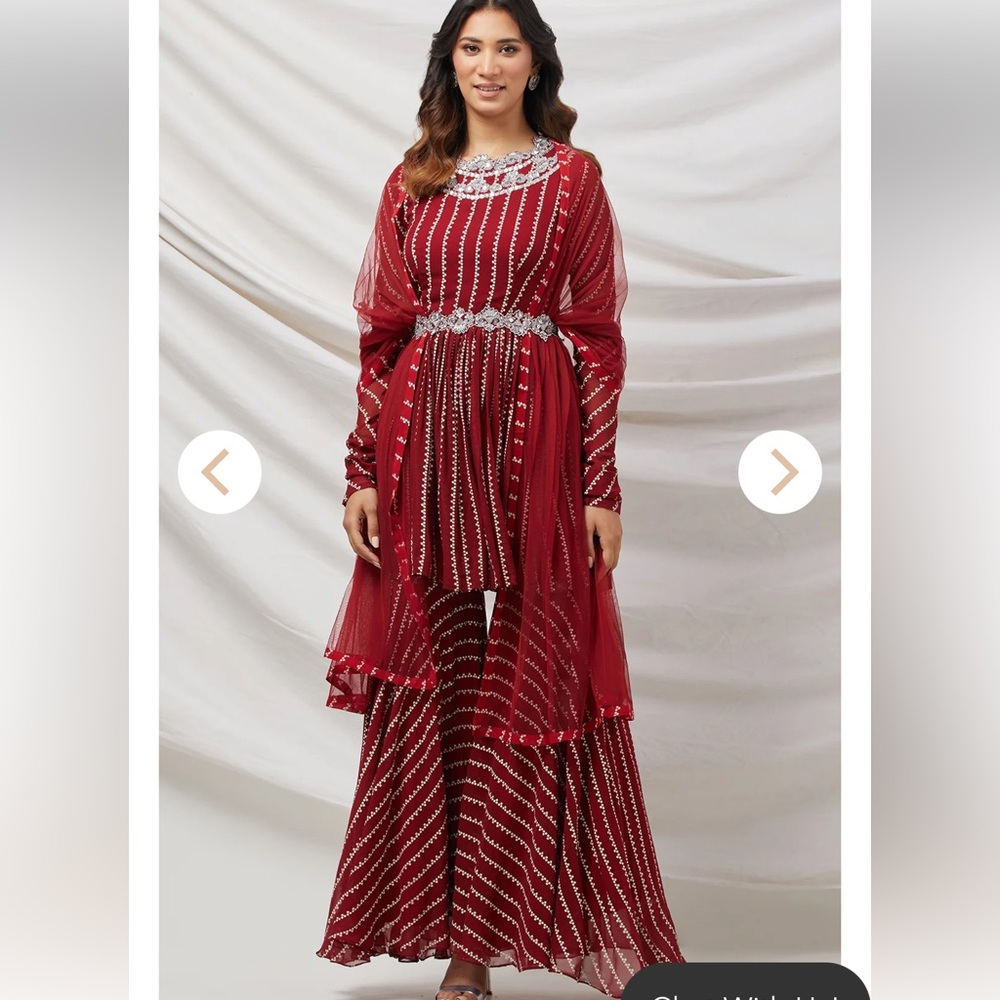 4 Piece Sharara Set Indian Outfit